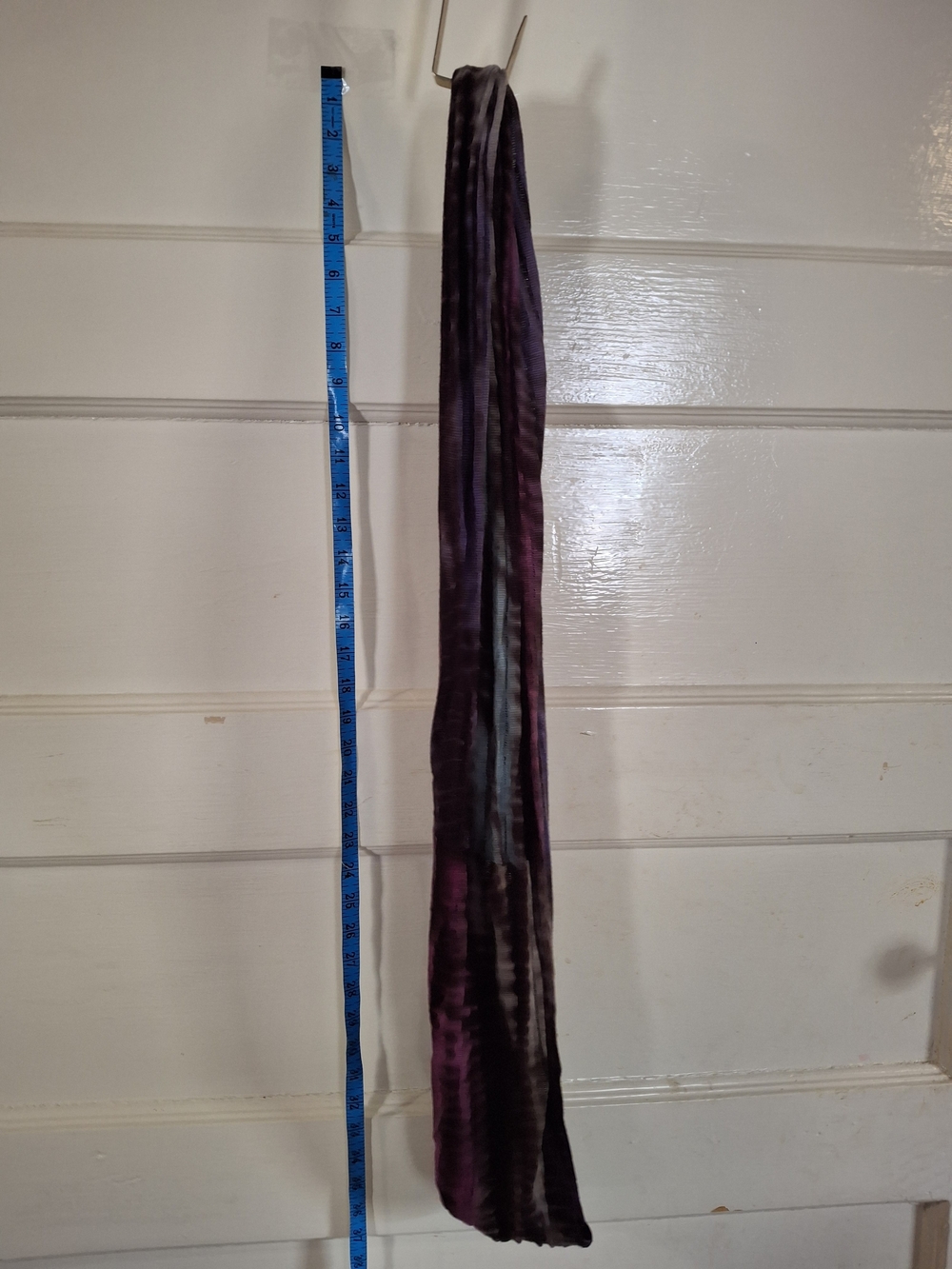 Mudd Purple Gray Tie Dye Open Knit Infinity Scarf Lightweight Boho